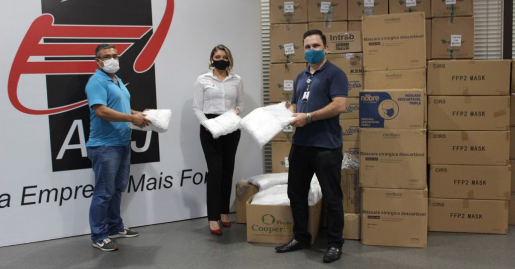 acij-entrega-mais-mascaras-para-secretaria-saude-de-joinville