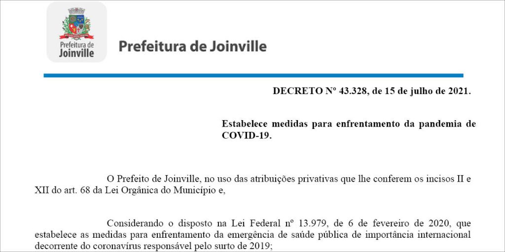 prefeitura-de-joinville-publica-novo-decreto-para-alinhar-combate-a-pandemia-as-normas-estaduais