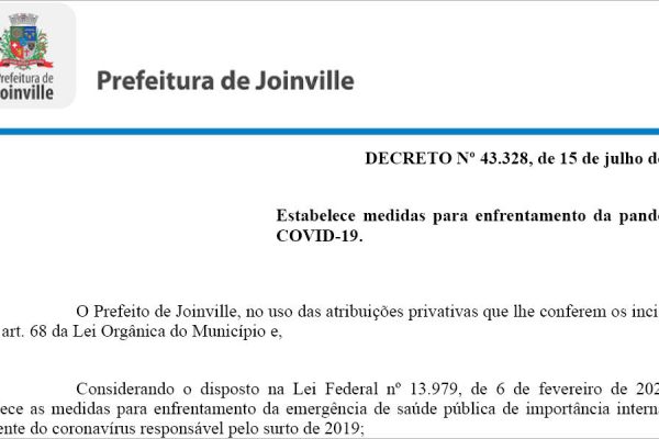 prefeitura-de-joinville-publica-novo-decreto-para-alinhar-combate-a-pandemia-as-normas-estaduais