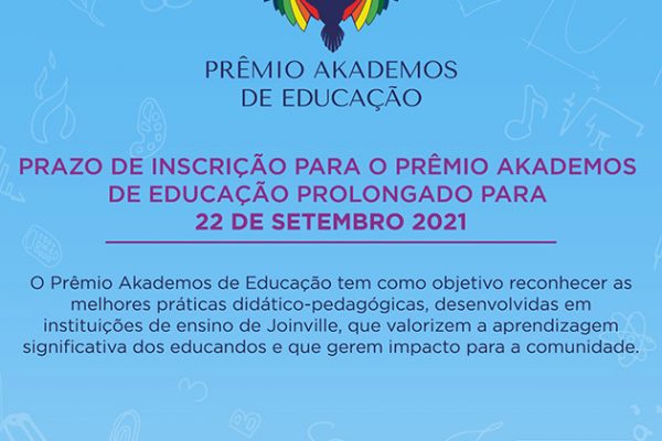 premio-akademos-de-educacao-prorroga-inscricoes-ata-22-de-setembro