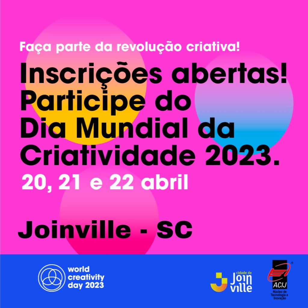 Evento sobre o Dia Mundial da Criatividade abre inscrições para atividades  gratuitas em Aparecida de Goiânia