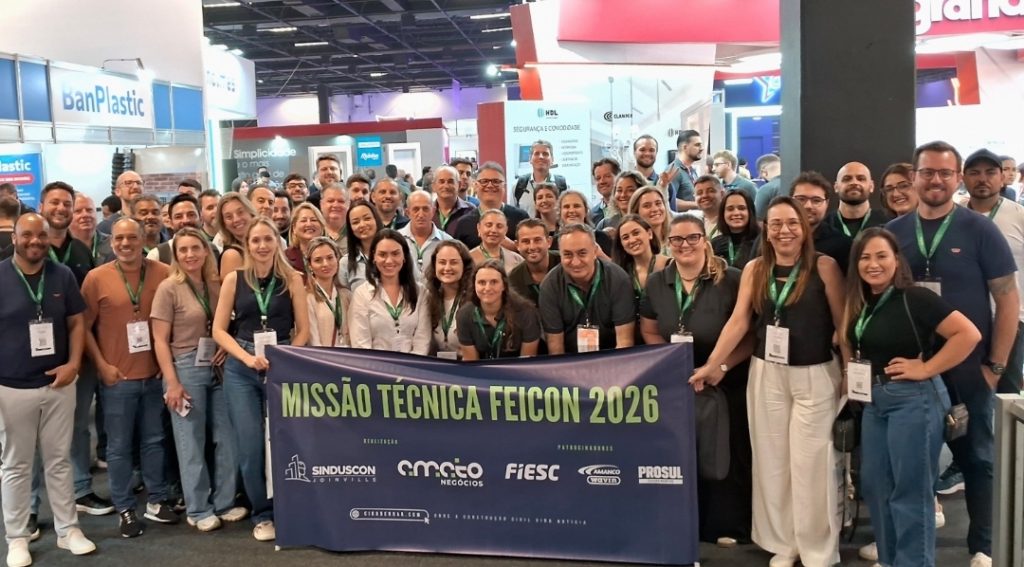 missao-tecnica-santa-catarina-avalia-presenca-feicon-2026-registrou-100-mil-visitantes