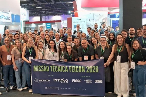 missao-tecnica-santa-catarina-avalia-presenca-feicon-2026-registrou-100-mil-visitantes